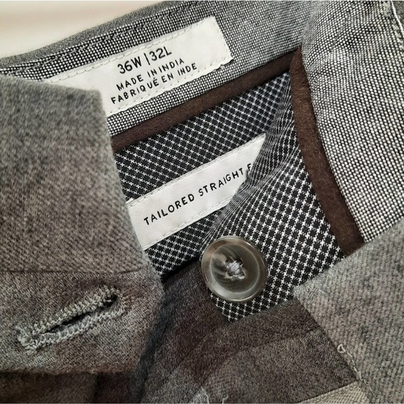 John W Nordstrom Gray Wool Men's Dress Pants Size 36W X 32L - Picture 5 of 9